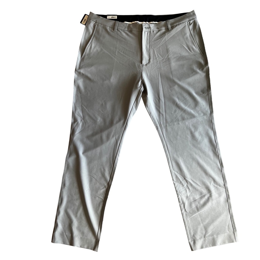 FootJoy Tour Fit Golf Pants Size 42/32 Light Gray Performance Slim Fit NEW
